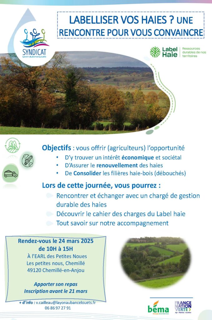 LABELLISER VOS HAIES ? UNE RENCONTRE POUR VOUS CONVAINCRE @ Chemillé-en-Anjou, les Petites Noués | Chemillé-en-Anjou | Pays de la Loire | France