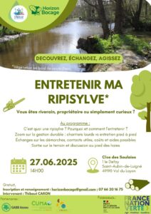 ANIMATION sur l'entretien de la ripisylve @ Clos des Saulais | Val-du-Layon | Pays de la Loire | France